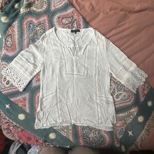 Sanctuary White Flowy Top - L